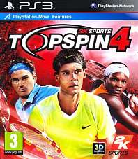 Top Spin 4 c поддержкой PlayStation Move (PS3) БУ