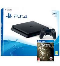 Sony PlayStation 4 Slim 500GB Eur (20016A) + Fallout 4 Черная
