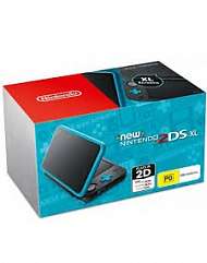 New Nintendo 2DS XL (черный + бирюзовый) + чехол + карта памяти БУ
